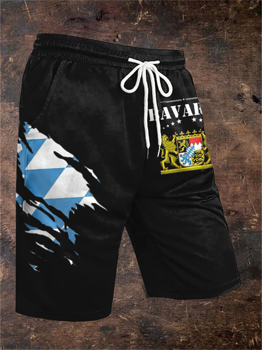 Herren Bavaria Print Shorts