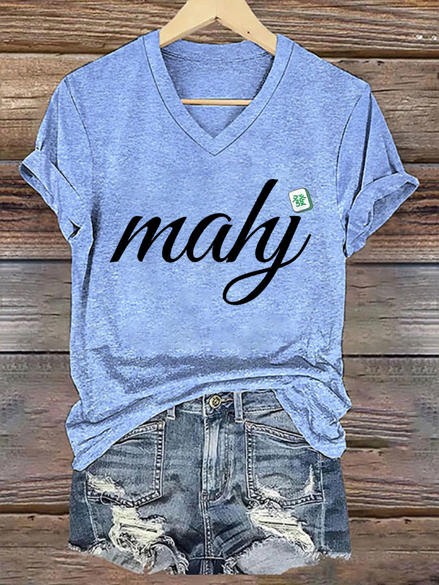 Frauen Mahjong T-Shirt
