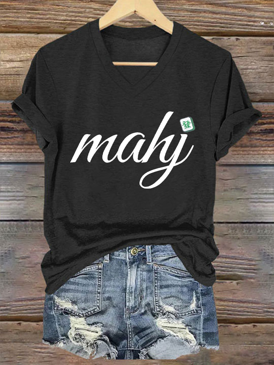 Frauen Mahjong T-Shirt
