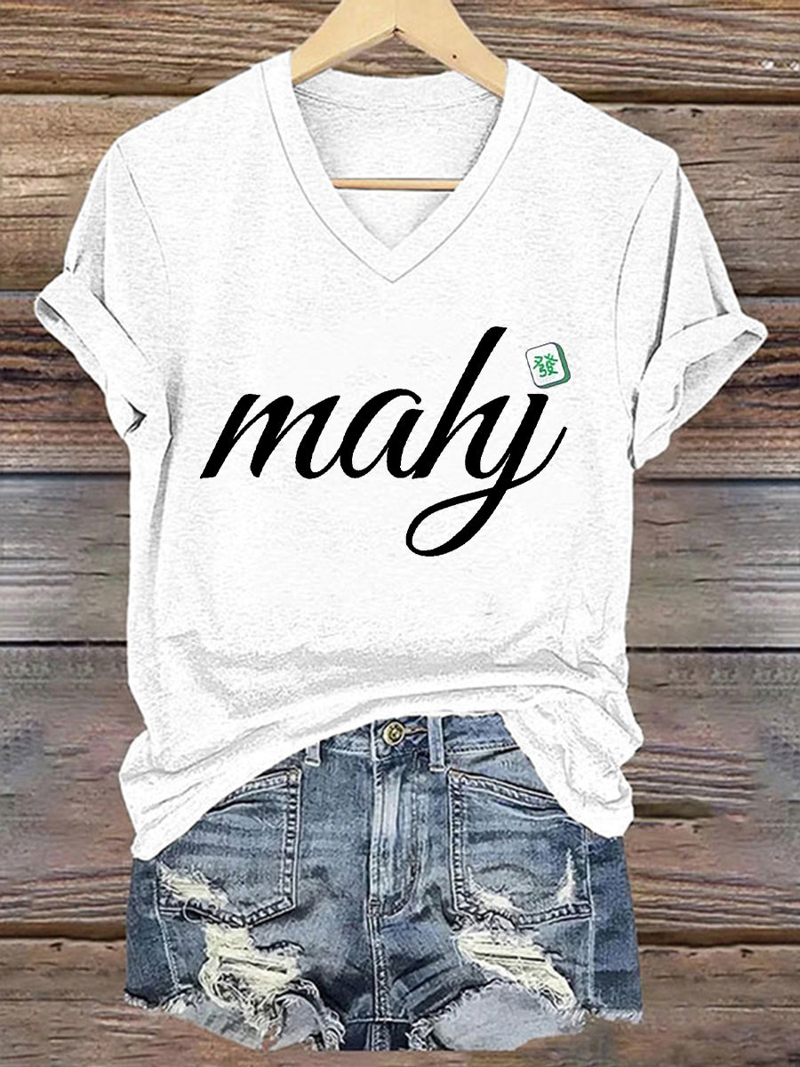 Frauen Mahjong T-Shirt