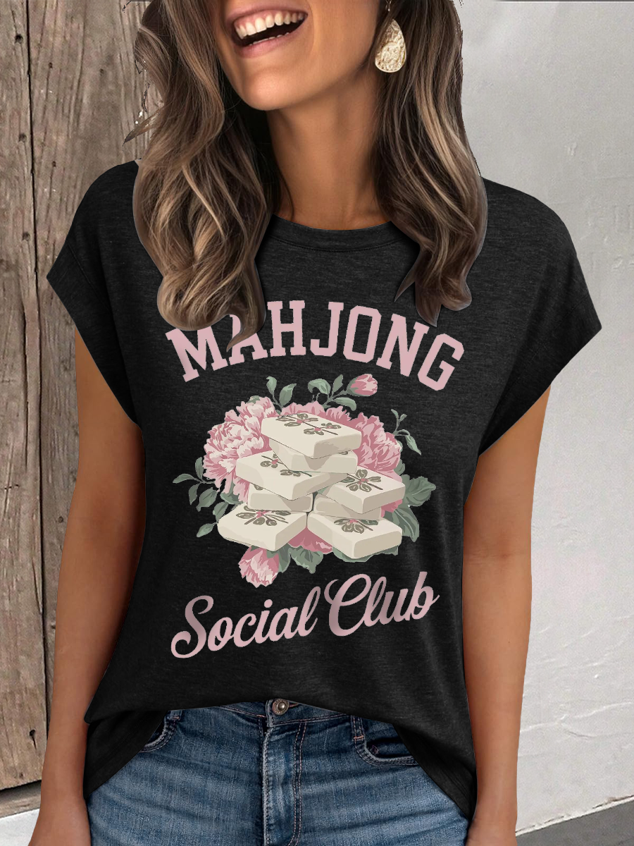 Frauen Mahjong Social Club T-Shirt