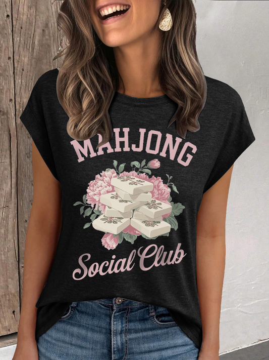Frauen Mahjong Social Club T-Shirt