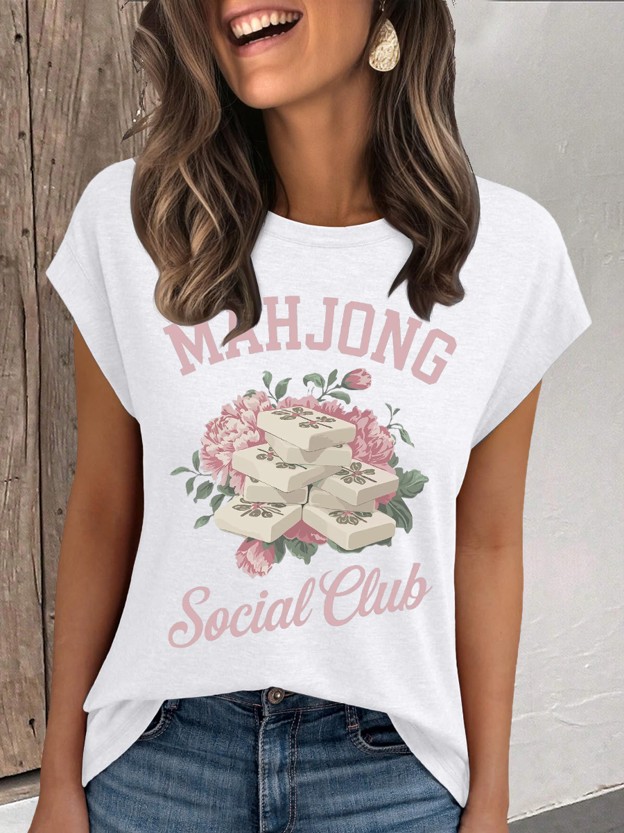 Frauen Mahjong Social Club T-Shirt
