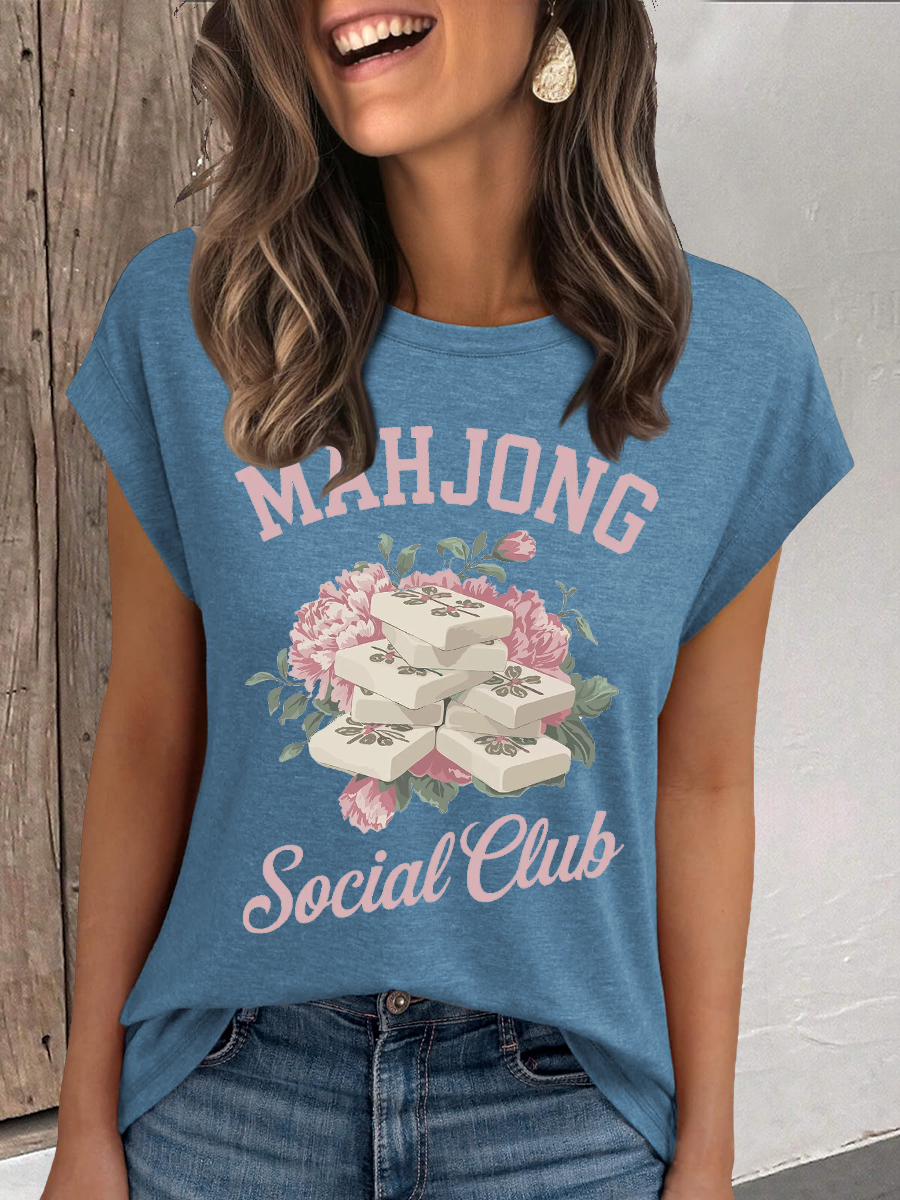 Frauen Mahjong Social Club T-Shirt