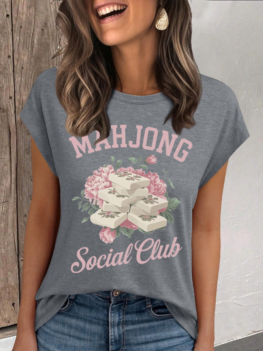 Frauen Mahjong Social Club T-Shirt
