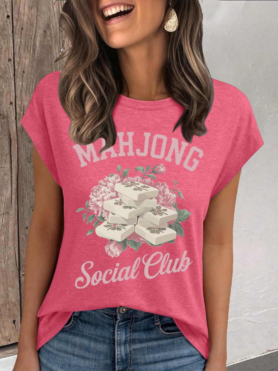 Frauen Mahjong Social Club T-Shirt