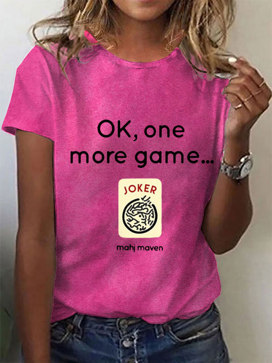 Frauen ok, noch ein Spiel mahj maven T-Shirt