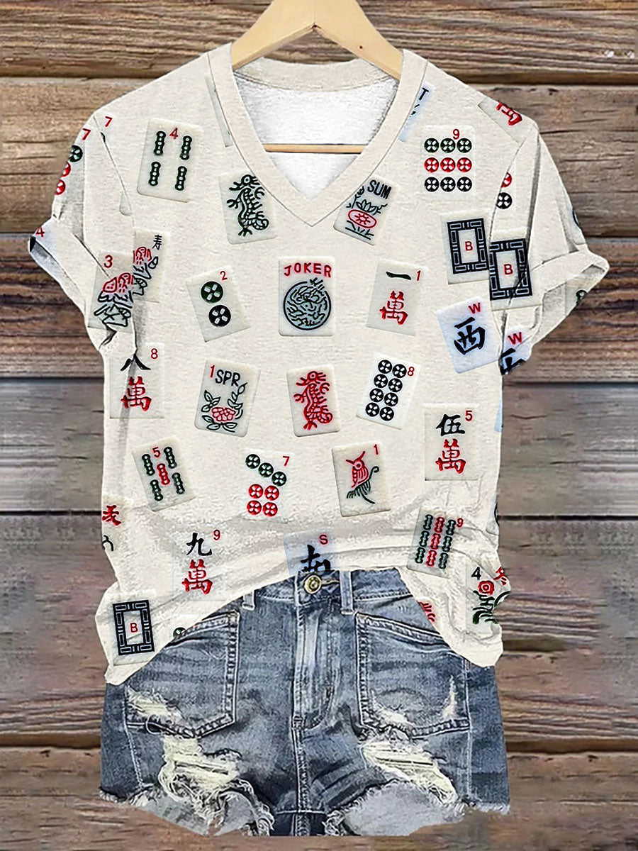 Frauen Mahjong T-Shirt