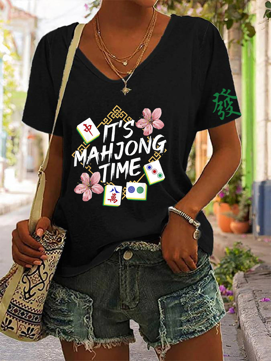 Frauen Mahjong T-Shirt