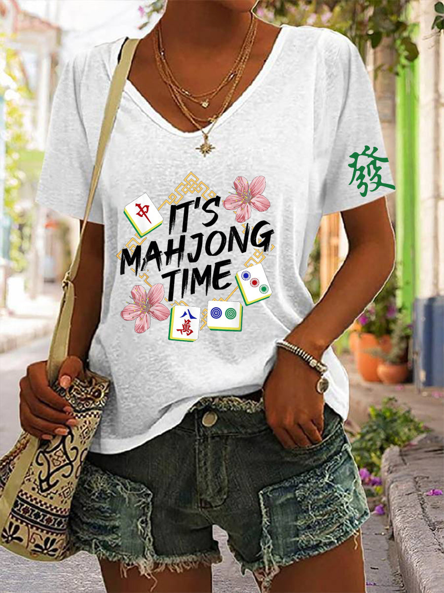 Frauen Mahjong T-Shirt