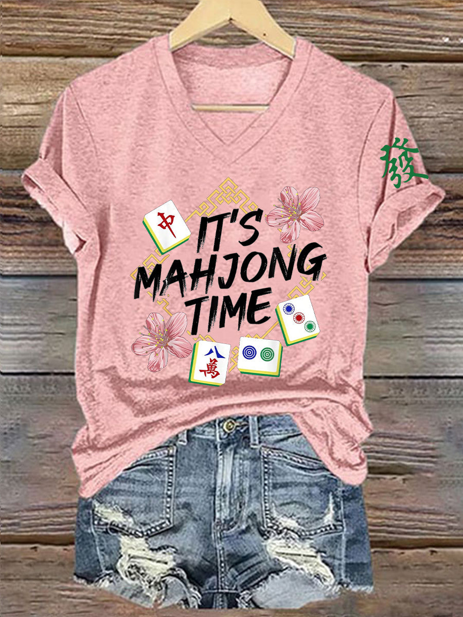 Frauen Mahjong T-Shirt