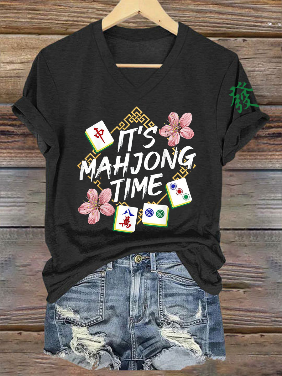 Frauen Mahjong T-Shirt