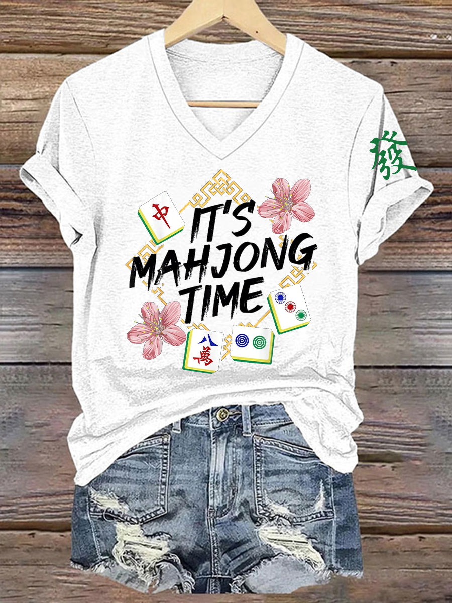 Frauen Mahjong T-Shirt