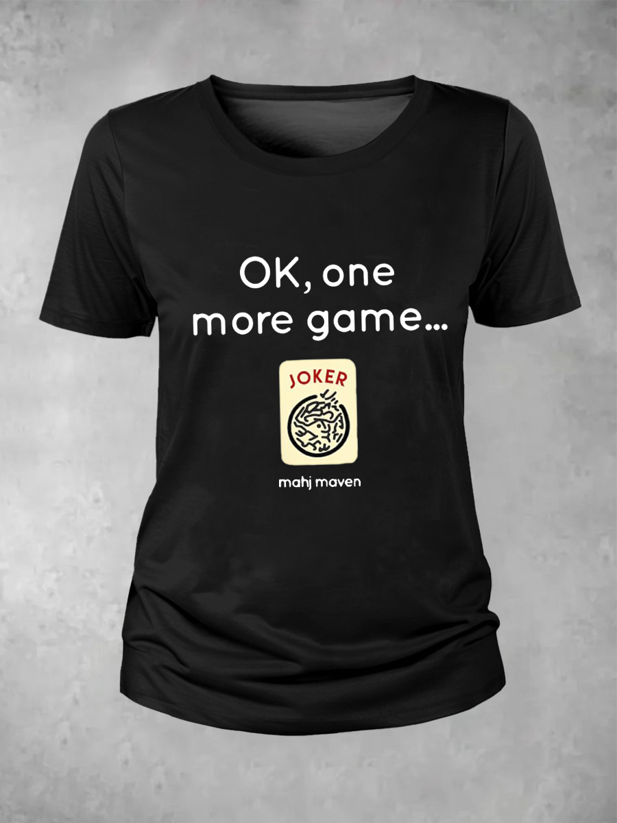 Frauen ok, ein Spiel mehr Mahj Maven T-Shirt