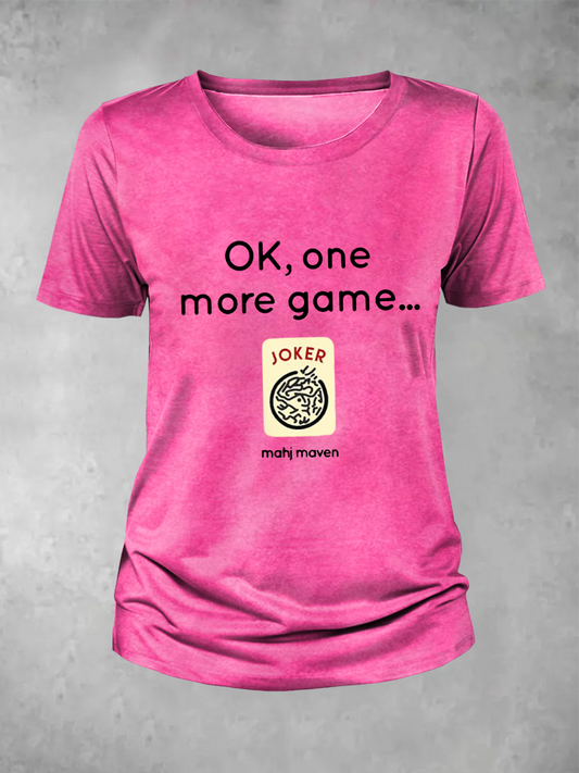 Frauen ok, ein Spiel mehr Mahj Maven T-Shirt