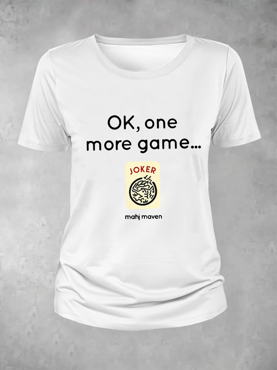 Frauen ok, ein Spiel mehr Mahj Maven T-Shirt