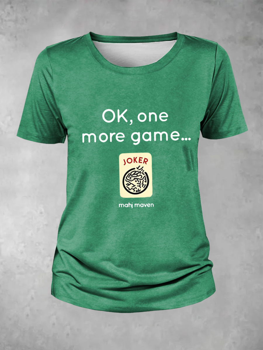 Frauen ok, ein Spiel mehr Mahj Maven T-Shirt
