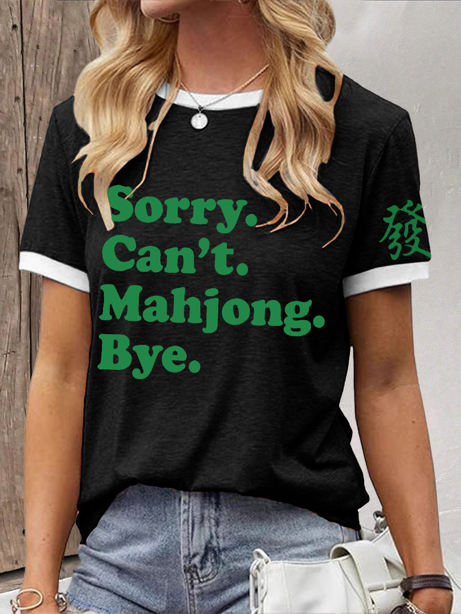 Damen Mahjong Liebhaber T-Shirt
