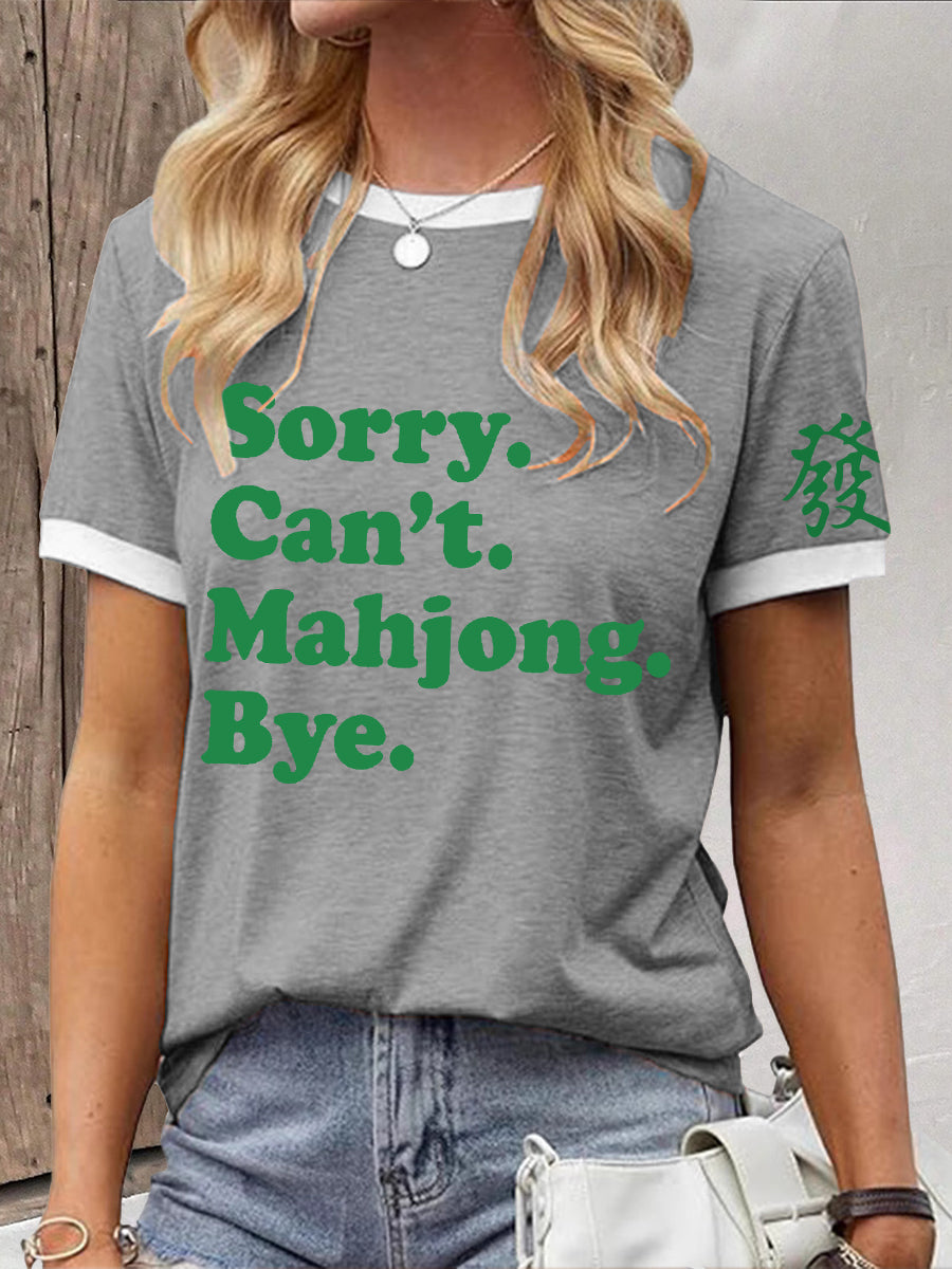 Damen Mahjong Liebhaber T-Shirt