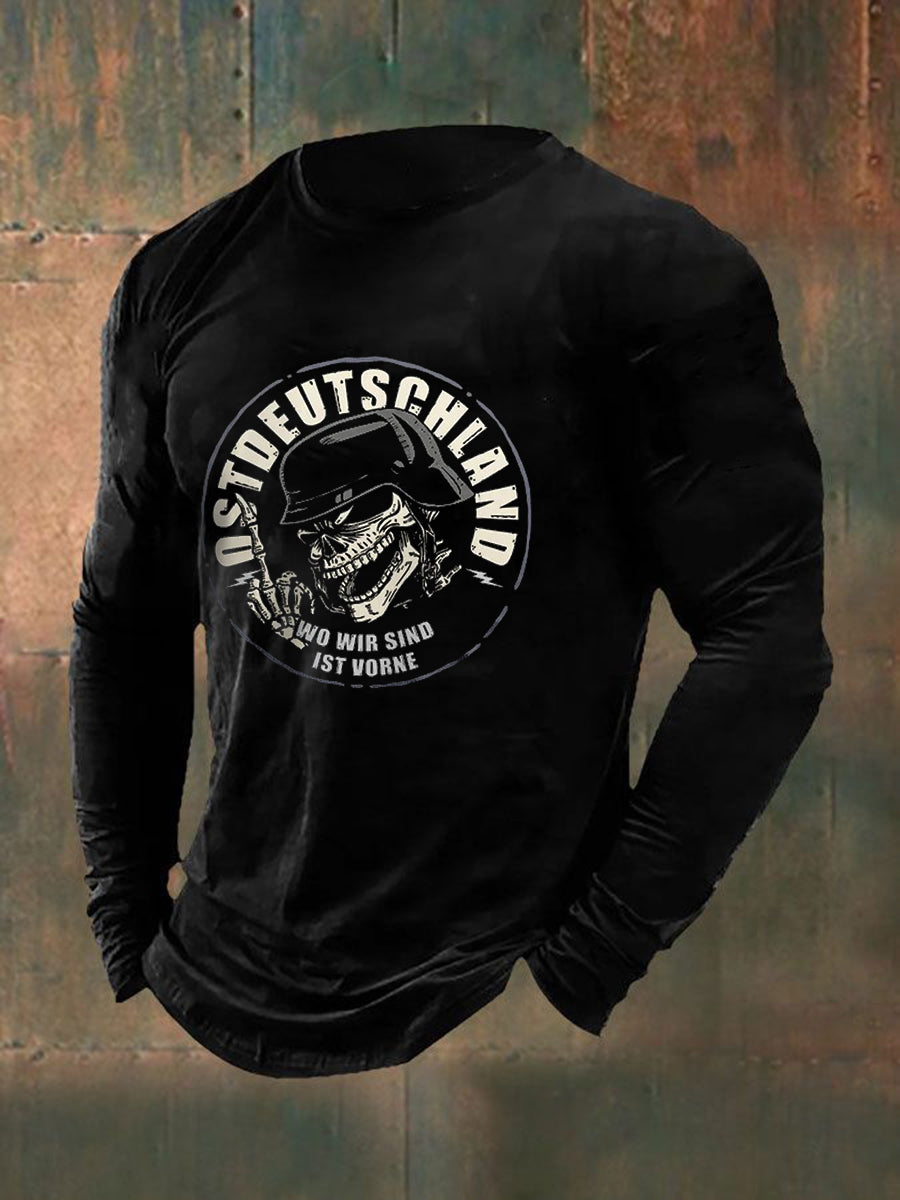 Bedrucktes Kurzarm-T-Shirt für Männer in Ost deutschland