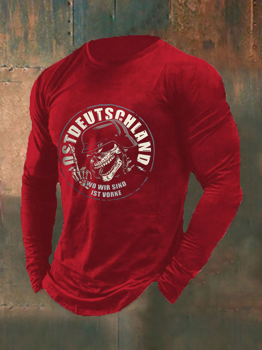 Bedrucktes Kurzarm-T-Shirt für Männer in Ost deutschland