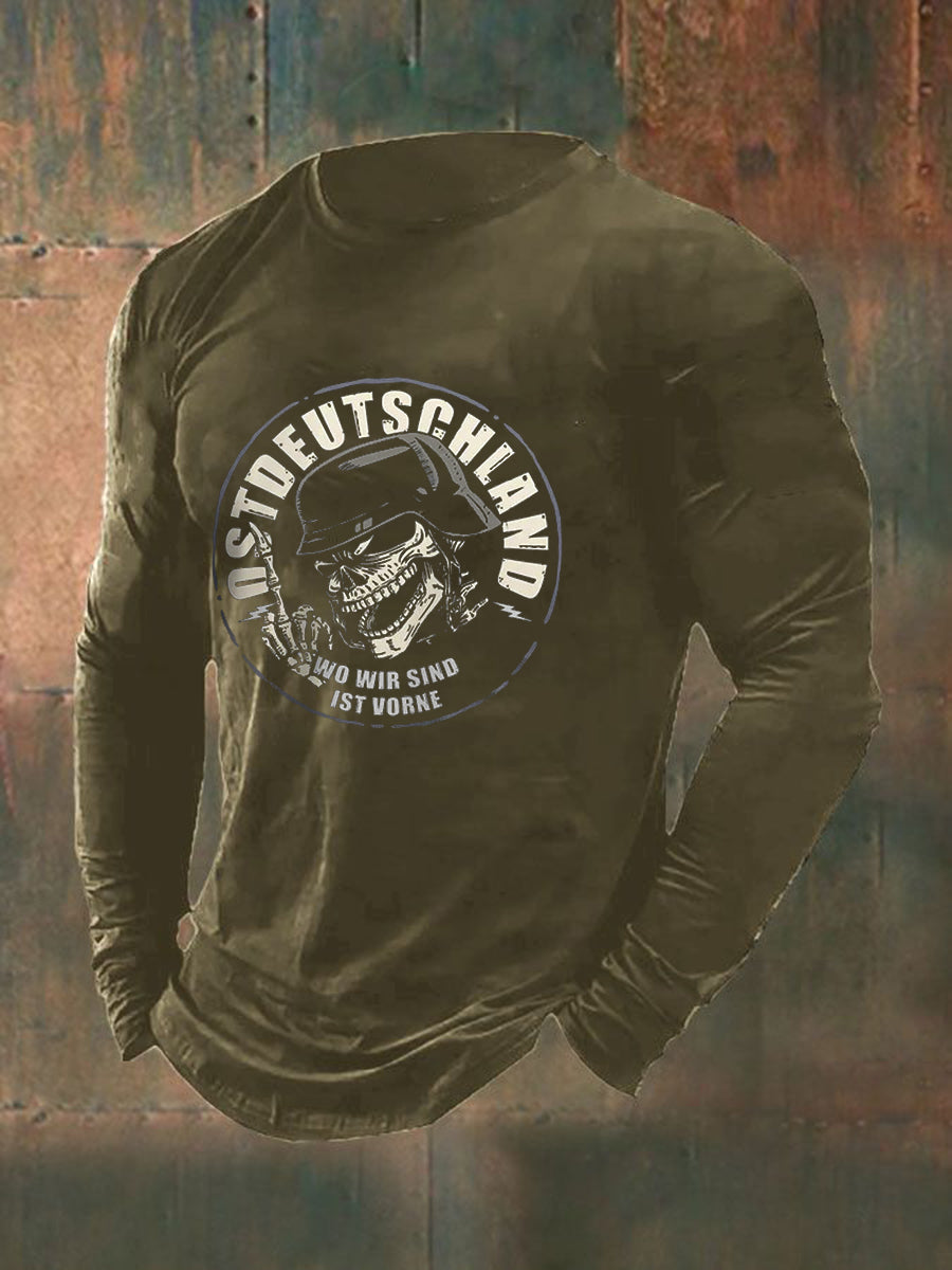 Bedrucktes Kurzarm-T-Shirt für Männer in Ost deutschland