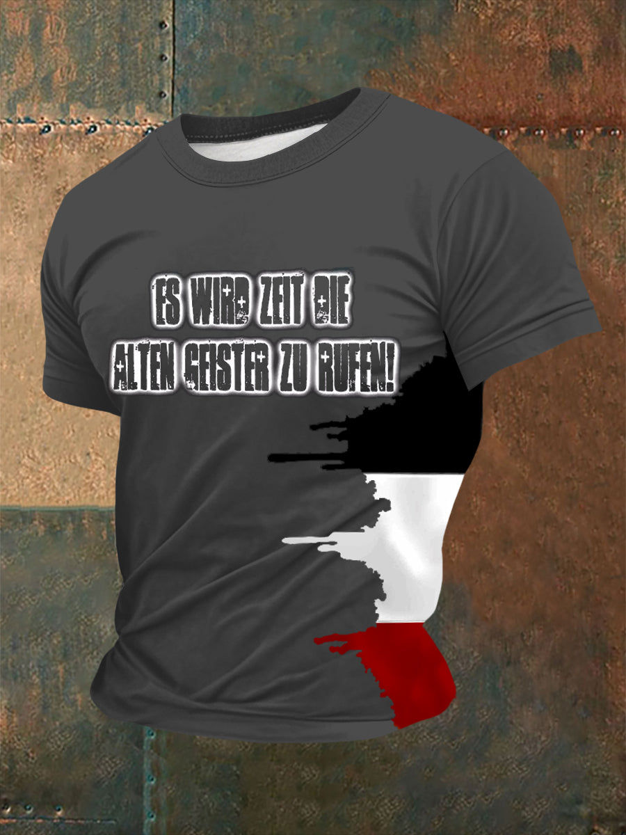 Herren Es wird Zeit die alten Geister zu rufen! Bedrucktes Kurzarm-T-Shirt