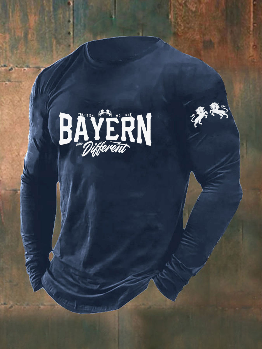 Bayern-Langarm-T-Shirt für Herren