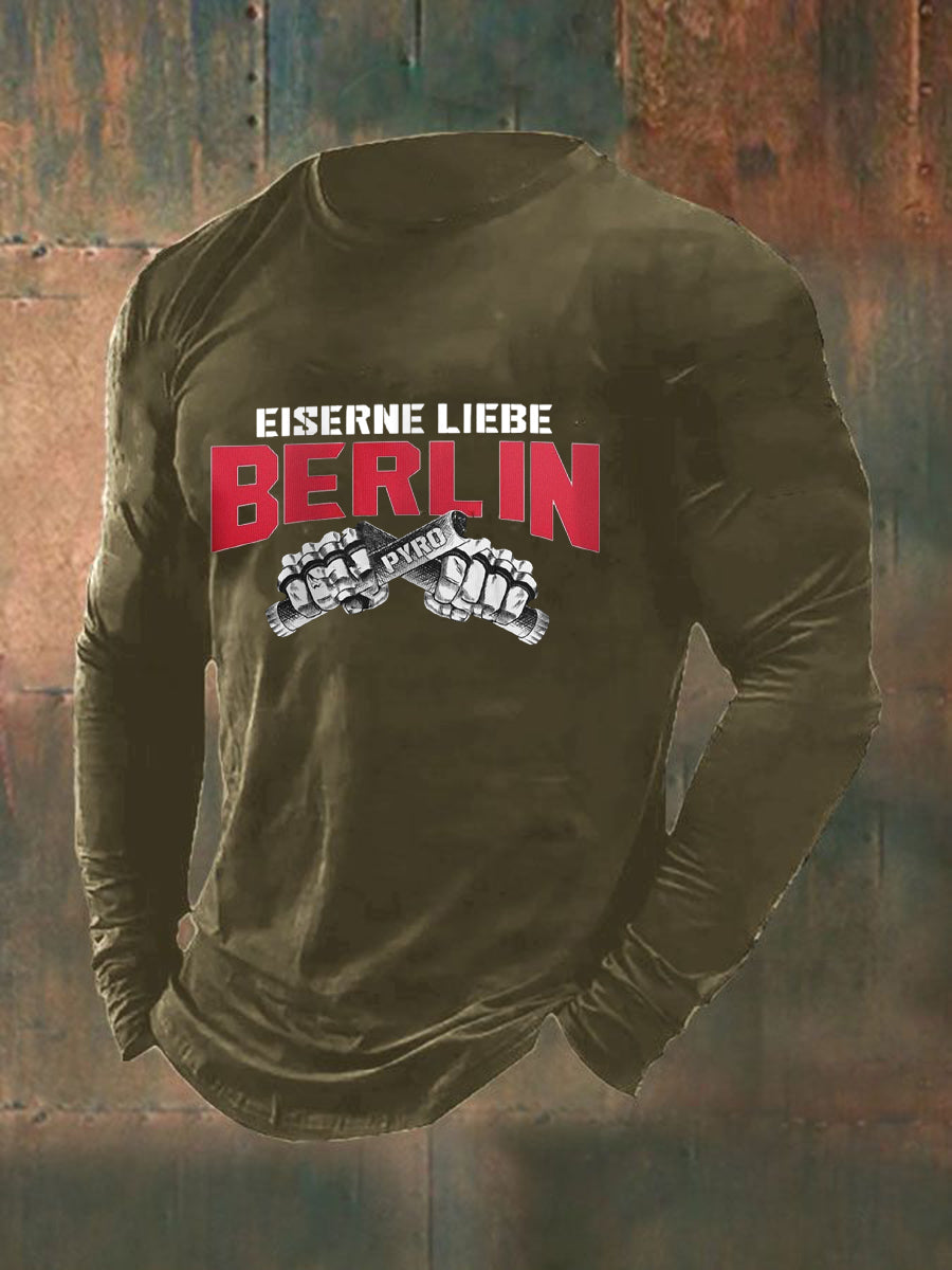 Langarm-T-Shirt für Herren Eiserne Liebe Berlin