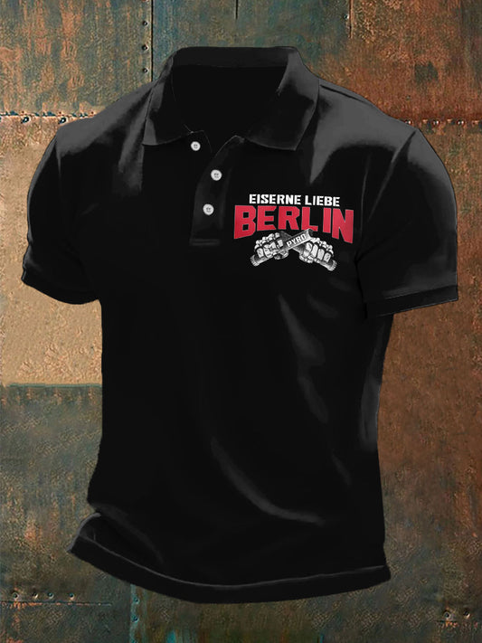 Herren Eiserne Liebe Berlin Drei-Knopf-Tweed-Top