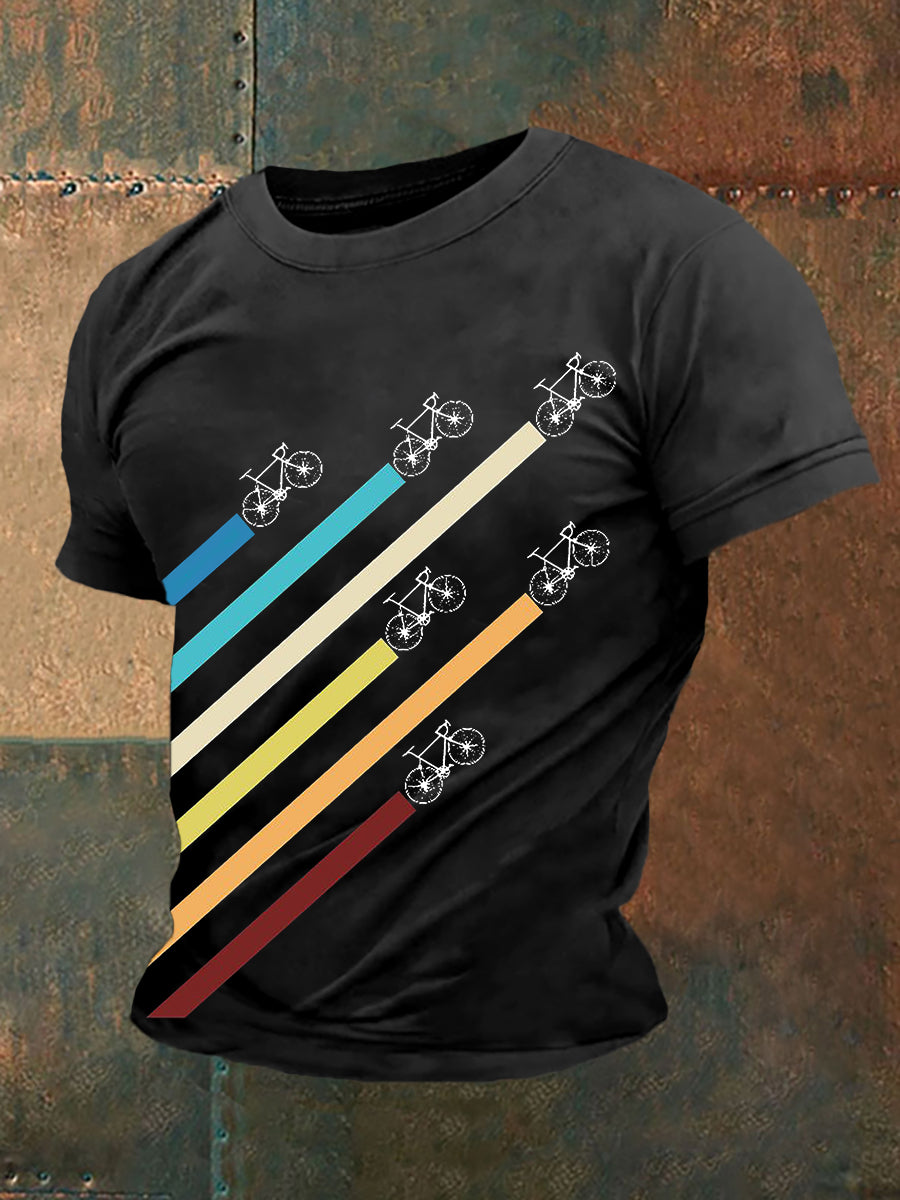 Herren Rad fahren In Deutschland T-Shirt mit kurzen Ärmeln