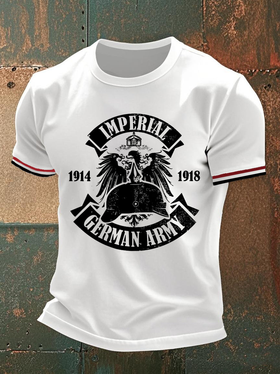 T-Shirt der kaiserlichen deutschen Armee für Männer mit kurzen Ärmeln