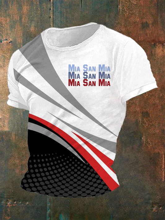 Männer Mia San Mia T-Shirt mit kurzen Ärmeln