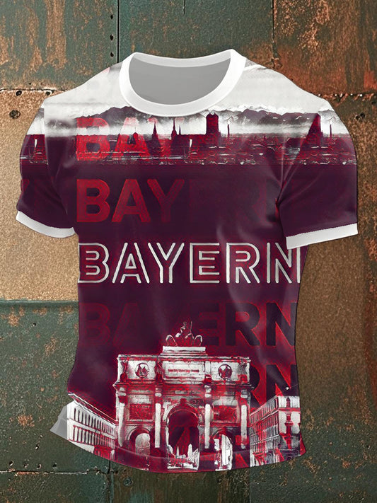 Herren Bayern München T-Shirt mit kurzen Ärmeln