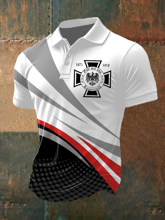 Herren Gott mit uns bedrucktes Kurzarm-T-Shirt