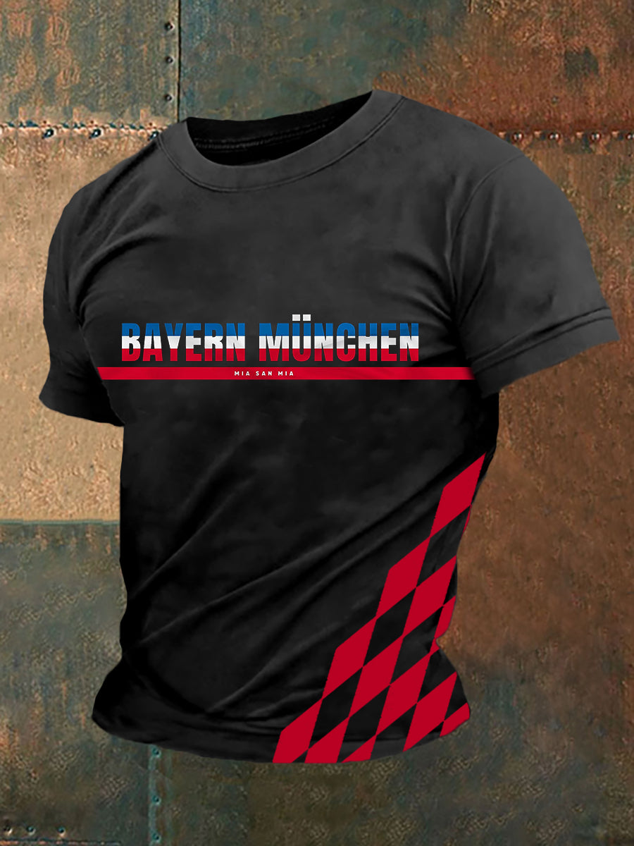 Herren Bayern München T-Shirt mit kurzen Ärmeln