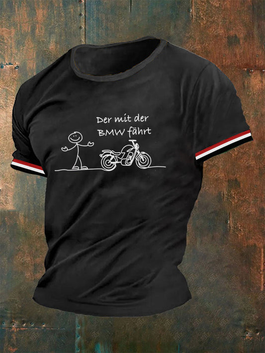 Männer Der mit der BMW fährt T-Shirt