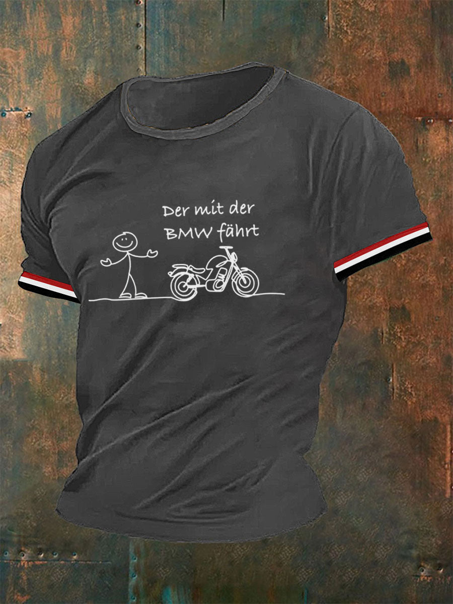 Männer Der mit der BMW fährt T-Shirt