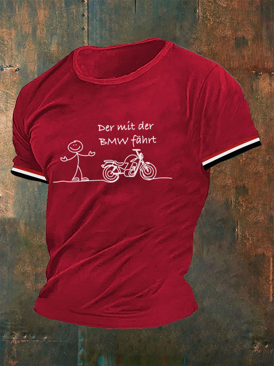 Männer Der mit der BMW fährt T-Shirt