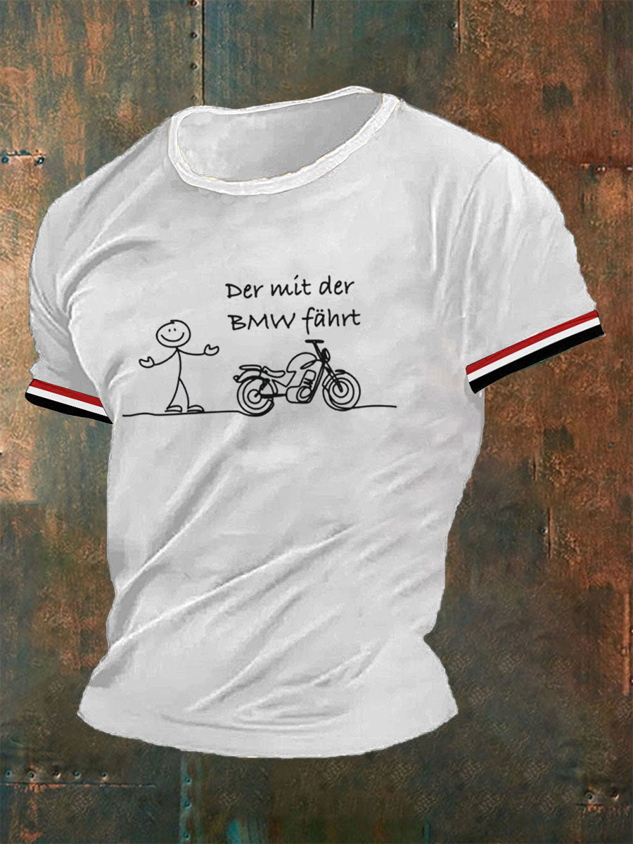 Männer Der mit der BMW fährt T-Shirt