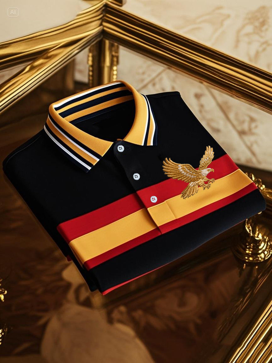 Herren Deutschland Business Lässiges Kurzarm-Shirt