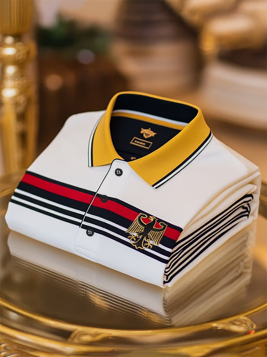 Herren Deutschland Business Lässiges Kurzarm-Shirt