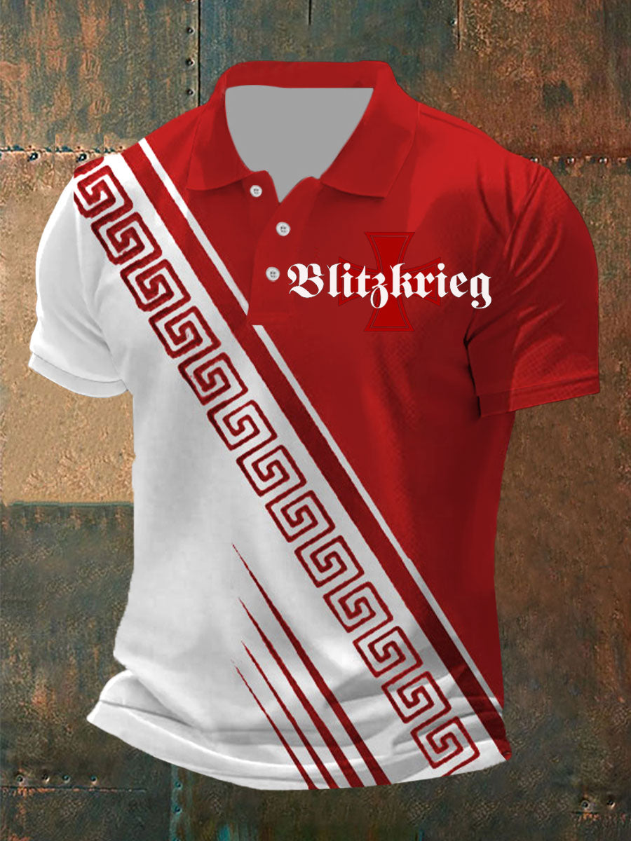 Herren Deutschland Eisenkreuz Bedrucktes Hemd