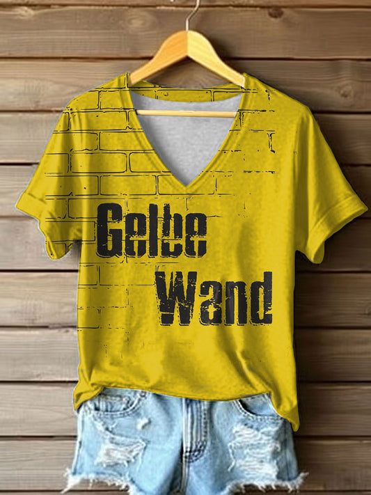 Damen Golbe-Wand-T-Shirt mit kurzen Ärmeln