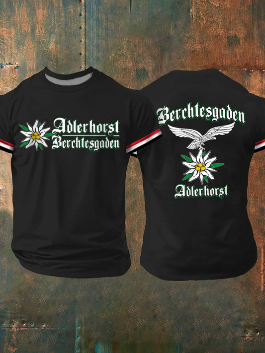 Herren Adler horst Berchtes gaden bedrucktes Kurzarm-T-Shirt