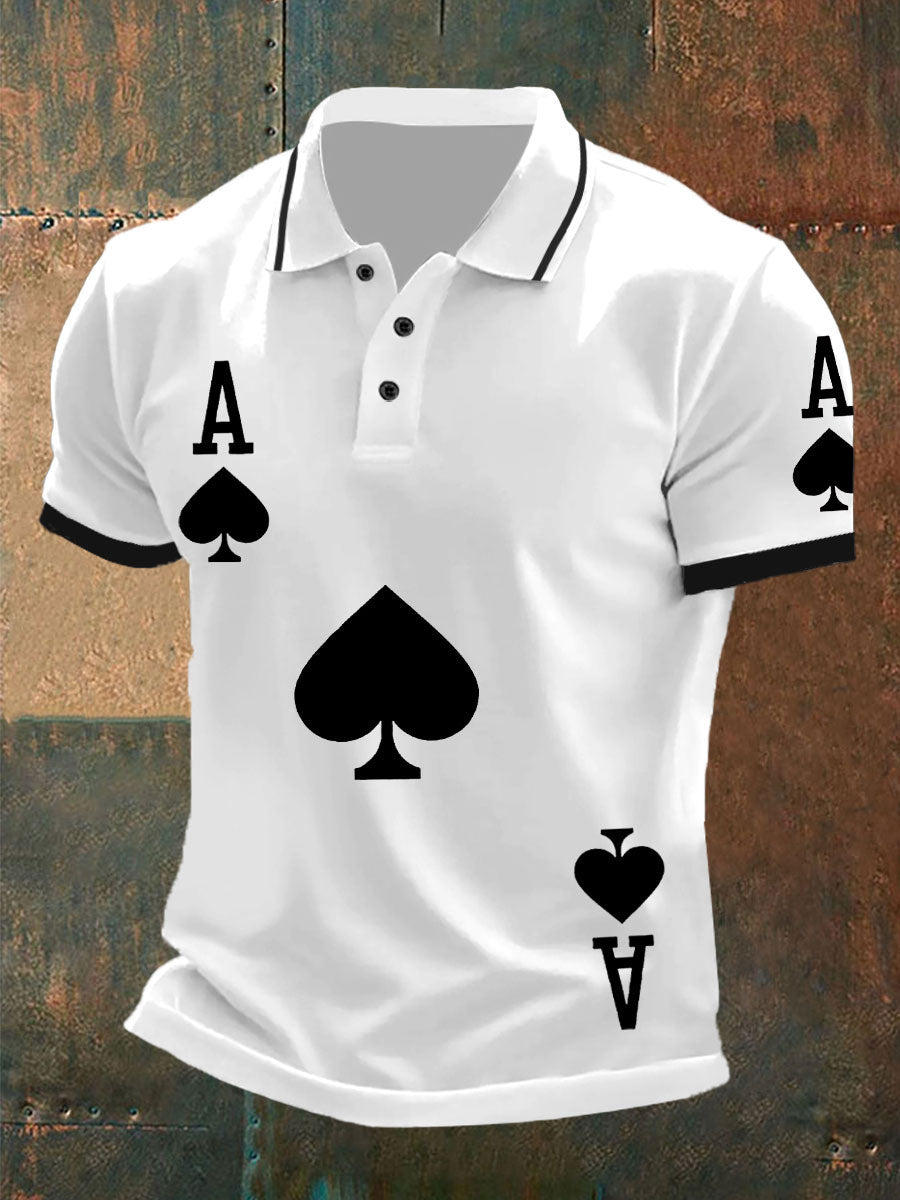 Texas Hold'em Ace of Pides-Tops für Männer
