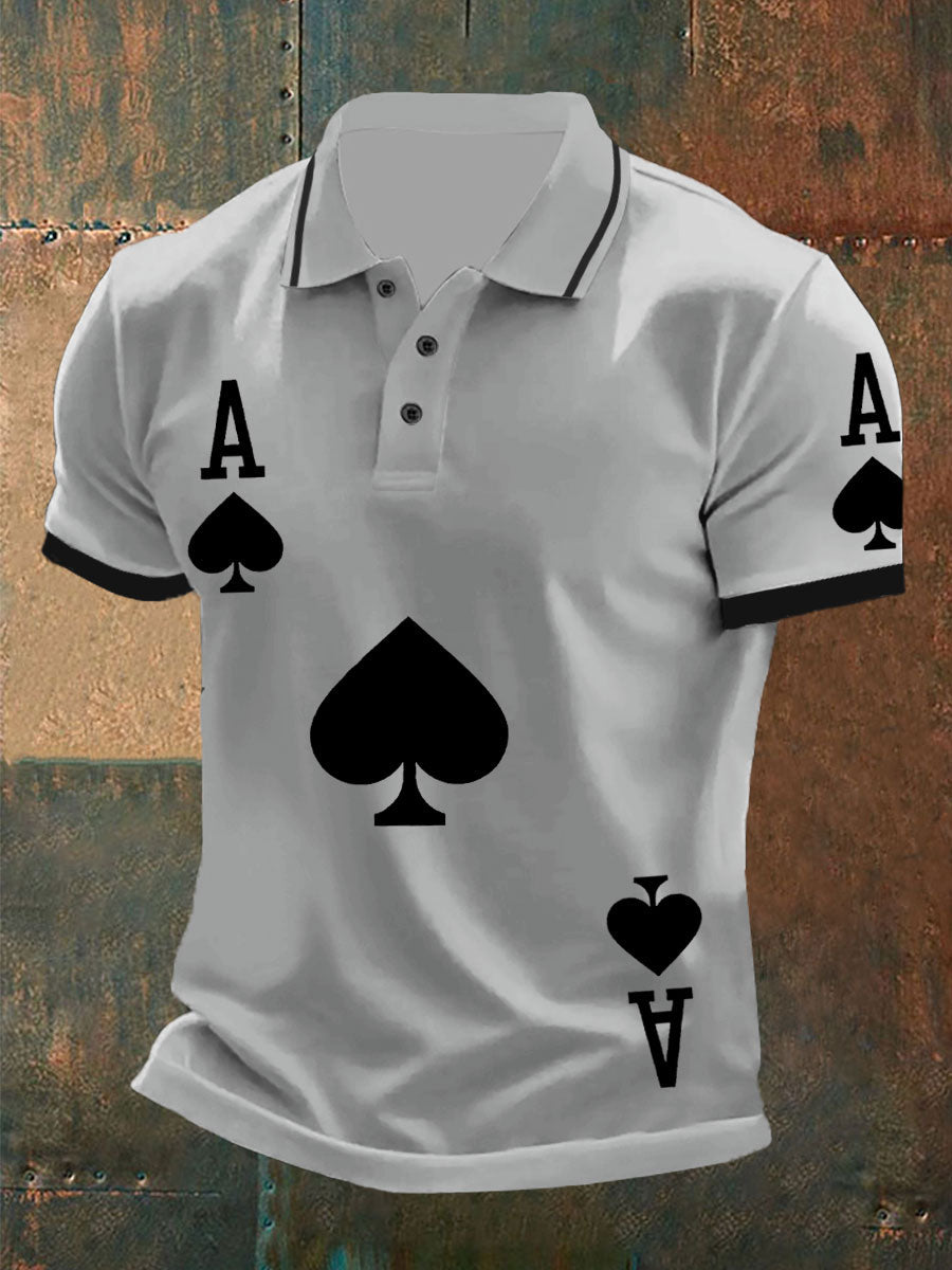 Texas Hold'em Ace of Pides-Tops für Männer