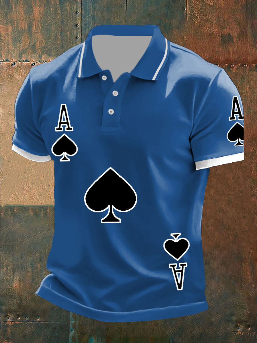 Texas Hold'em Ace of Pides-Tops für Männer