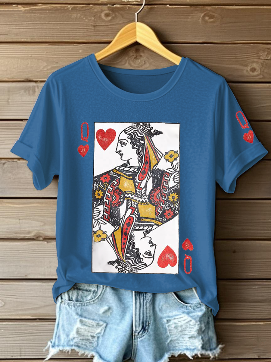 Frauen Poker Königin der Herzen T-Shirts
