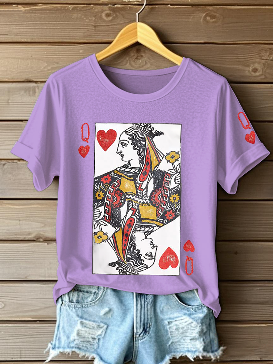 Frauen Poker Königin der Herzen T-Shirts